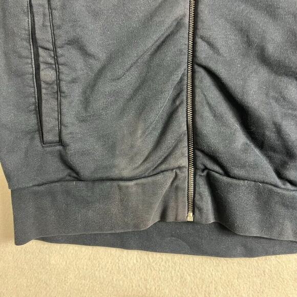 Hugo Boss Hoodie Sweater Jacket Mens medium Blue Full Zip Boss Logo - Picture 4 of 16